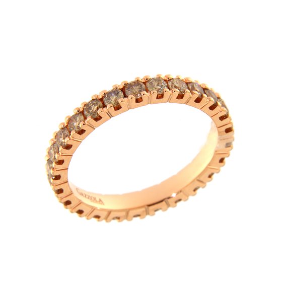 Anello Gazzola Eternity in Oro rosa Diamante 1.34 Ct AV001#..5.MORLU13 - AV001#..5.MORLU13